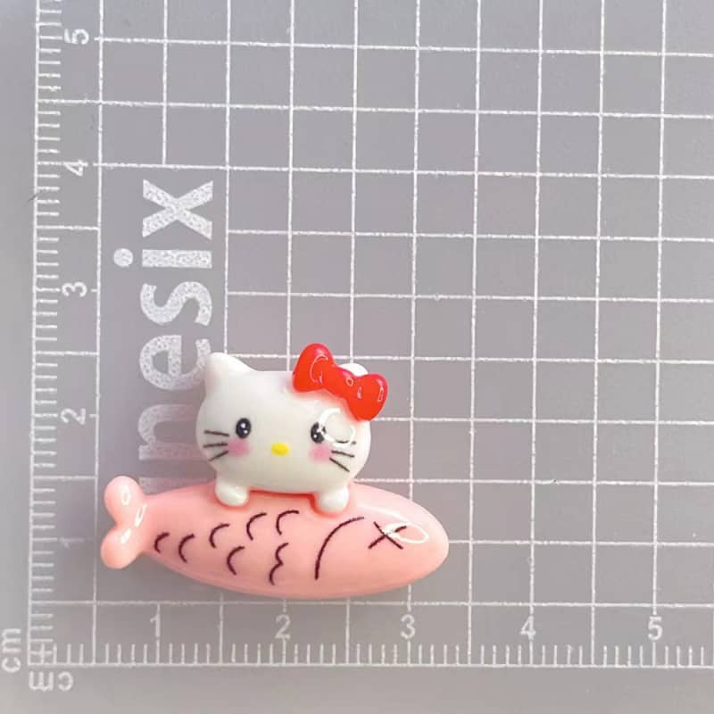 san-ri-o resin deco bahagian ikan kecil diy