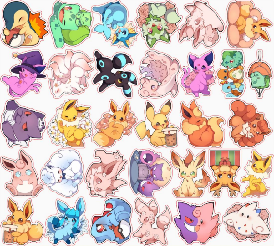 4/8cm pokemon ~ acrylic