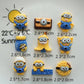 Minion deco parts DIY kecil 9 keping