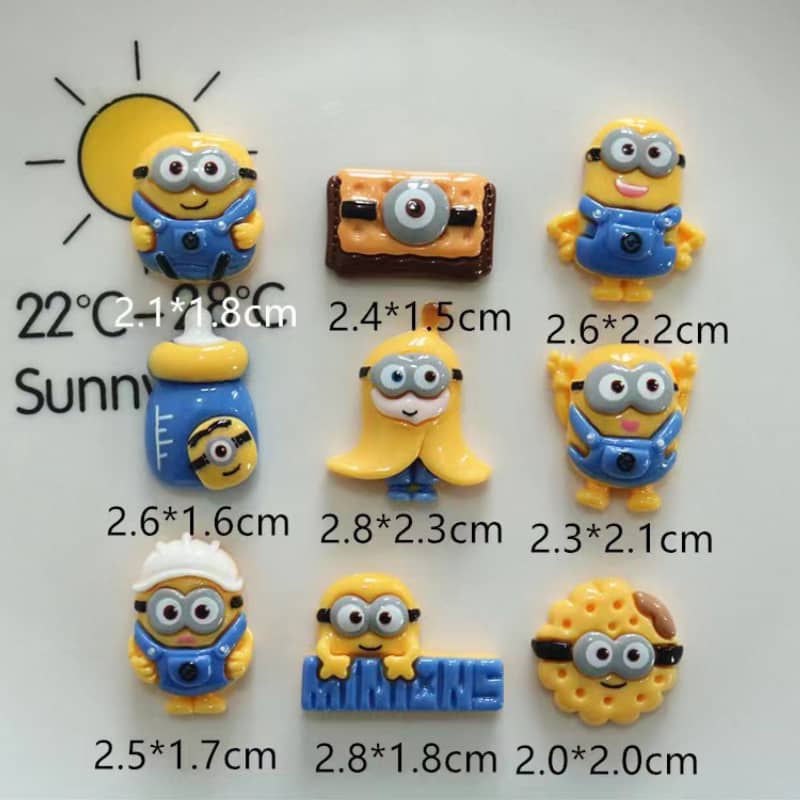 Minion Deco Parts Small DIY 9 pieces