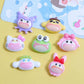 Cute smiling face San-ri-o deco parts small DIY soft cute smiling face 14 pieces