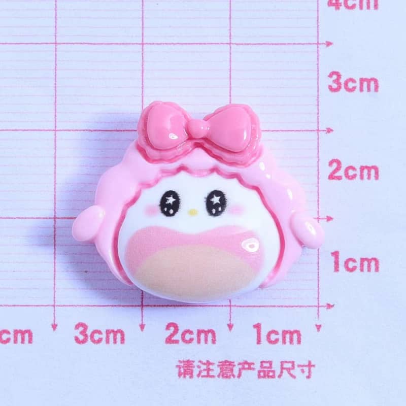 Cute smiling face San-ri-o deco parts small DIY soft cute smiling face 14 pieces