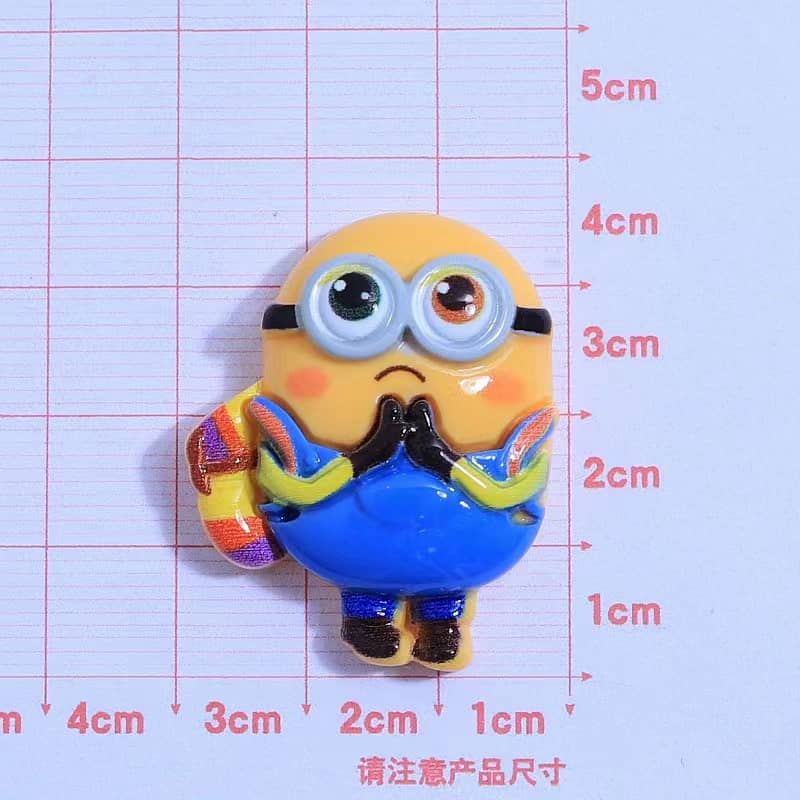 Minion Deco Parts Small DIY Resin Small Yellow Man 8 Pieces