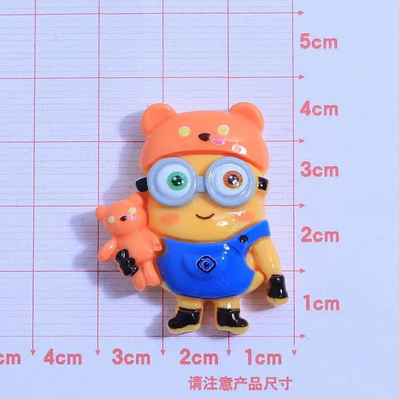 Minion Deco Parts Small DIY Resin Small Yellow Man 8 Pieces