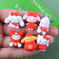 New Year San-ri-o Deco Parts Small DIY New Year Three Stars 12PCS