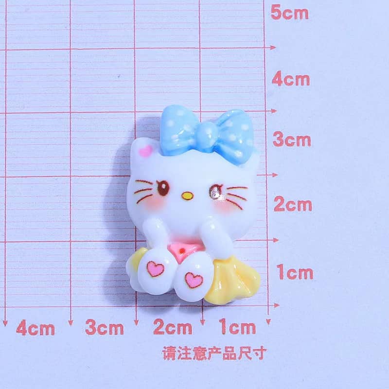 Kitty Hello Kitty Deco Parts Small DIY Kitty Cat 10PCS