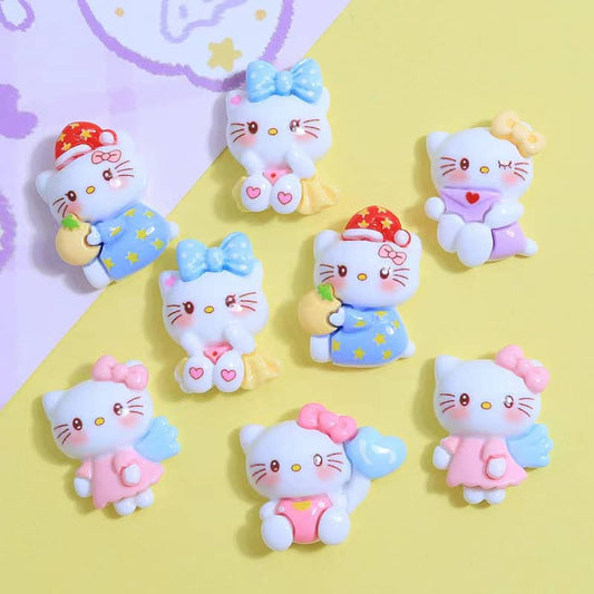 Kitty Hello Kitty Deco Parts Small DIY Kitty Cat 10PCS