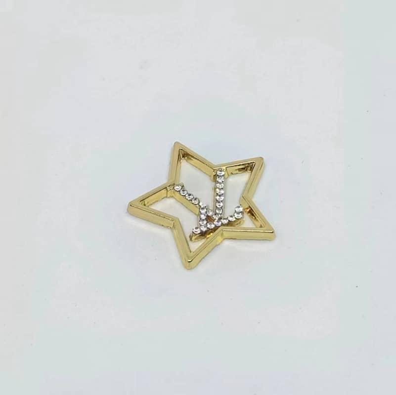 Diamond-Star LL--VV Metal Cabochon 24MM/Penghantaran Lambat