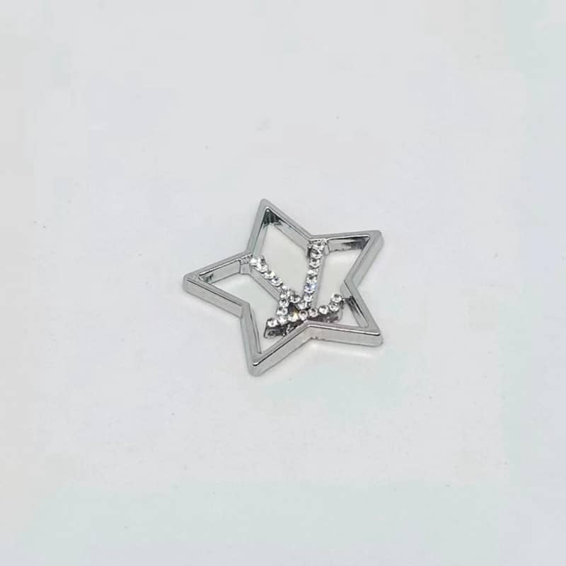 Diamond-Star LL--VV Metal Cabochon 24MM/Slow Shipping