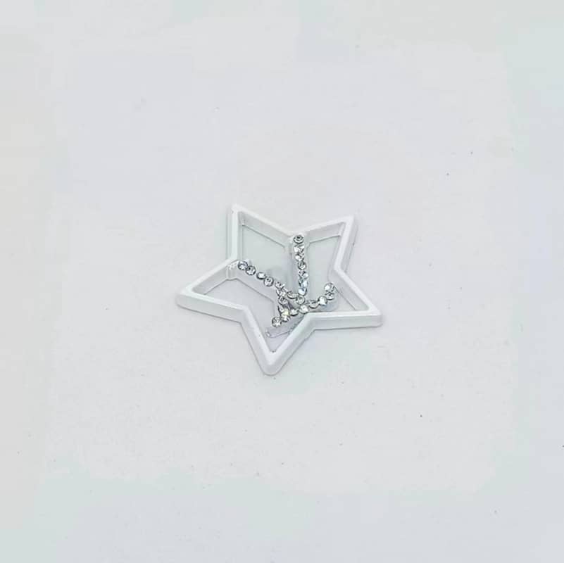 Diamond-Star LL--VV Metal Cabochon 24MM/Penghantaran Lambat