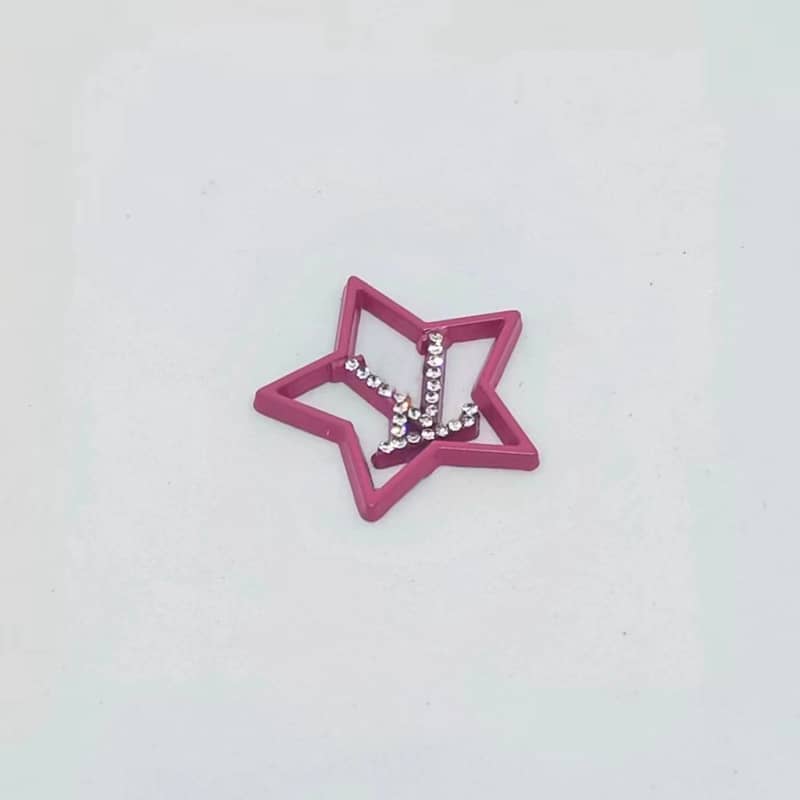 Diamond-Star LL--VV Metal Cabochon 24MM/Penghantaran Lambat