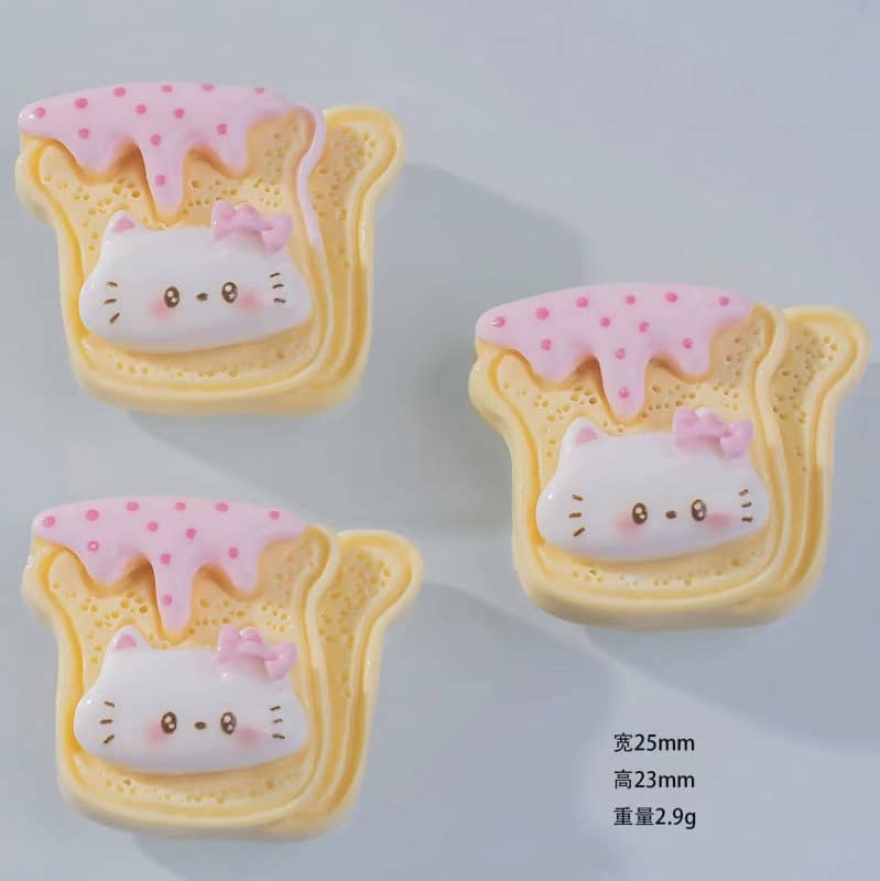 食べ物キティデコパーツ小Diy食玩凯蒂猫10PCS