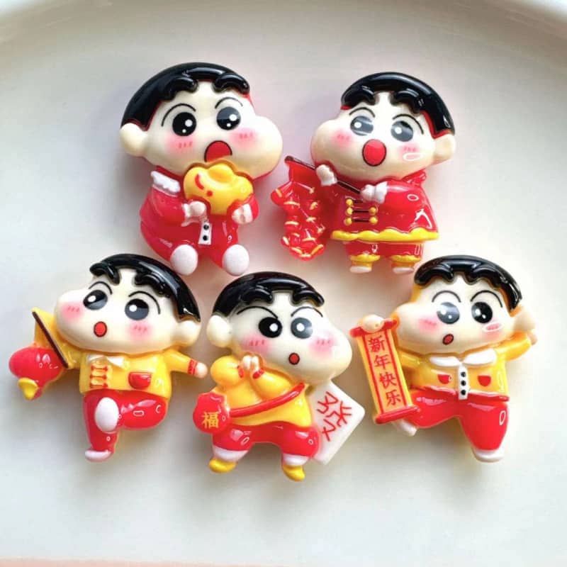 New Year Shin-chan Deco Parts Small DIY 10PCS