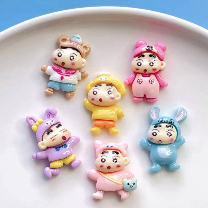 Menyamar Shin-chan Bahagian Deco Kecil Transformasi DIY Kecil 10PCS Baru