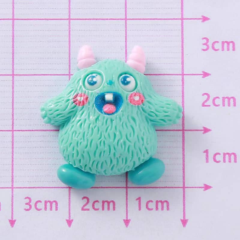 Cute Monster Deco Parts Small DIY 12PCS