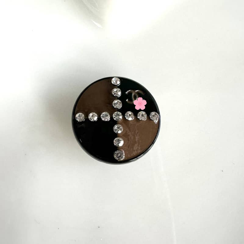 CC Diamond Heart / CC Cabochon for round hair tie 25*24MM / Slow shipping