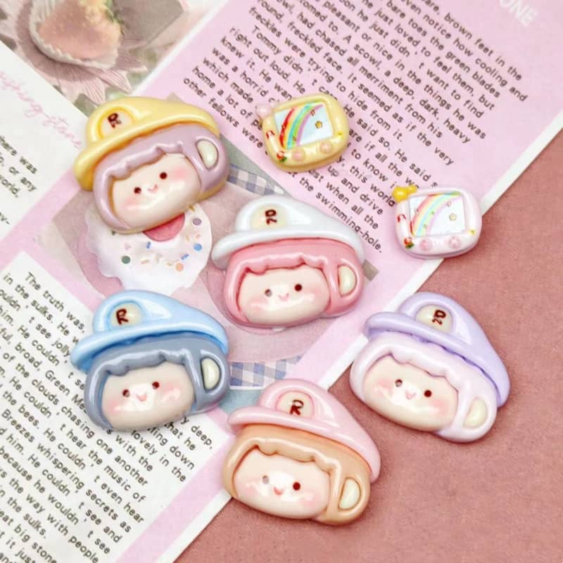 Bahagian deko gadis comel DIY10PCS kecil