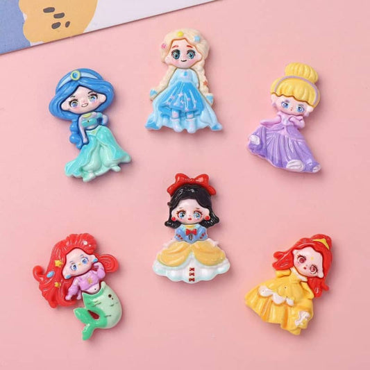 プリンセスデコパーツ小Diy公主12PCS