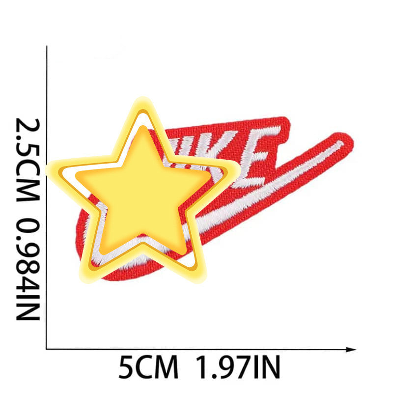 NI-KE 文字+logo ワッペン／遅い運送
