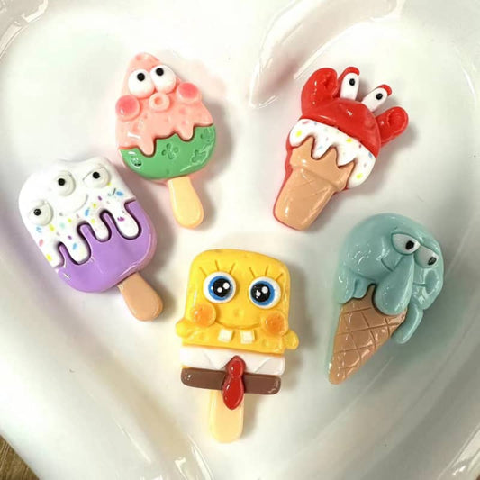 Bahagian deco Spongebob 10 keping harta karun rumpai laut