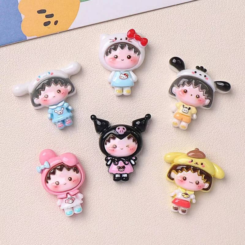 Bahagian Deco Komaruko Cosplay Diy12PCS Kecil