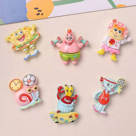 Sukan Spongebob Small DIY Motion Marine Treasure 12PCS