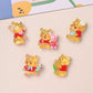 Bahagian Deco Winnie the Pooh Bercahaya Kecil DIY Snake Bear 10PCS