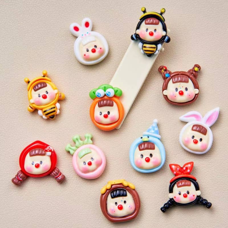 Honey Duo Duo Sister Deco Parts Small DIY 11PCS