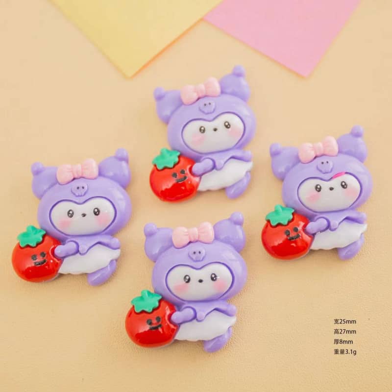 Water Fruit San-ri-o Deco Parts Small Diy10PCS