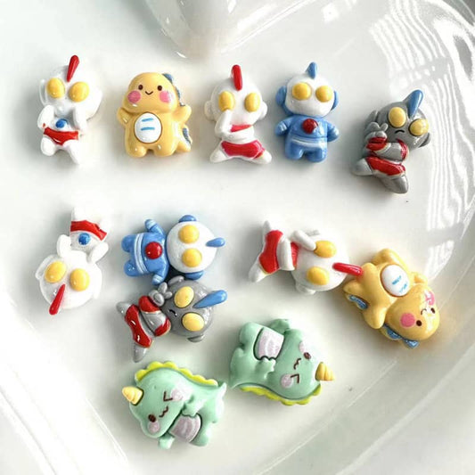 Bahagian Deco Ultraman Kecil DIY Okutokuman 12PCS