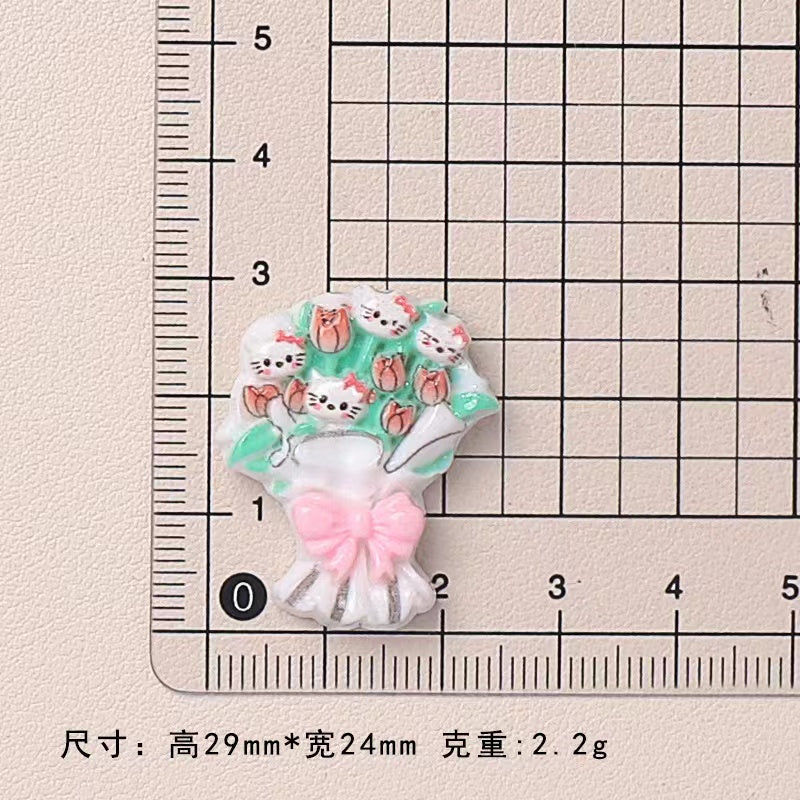 Bouquet of San-ri-o Deco Parts Small Diy 12PCS