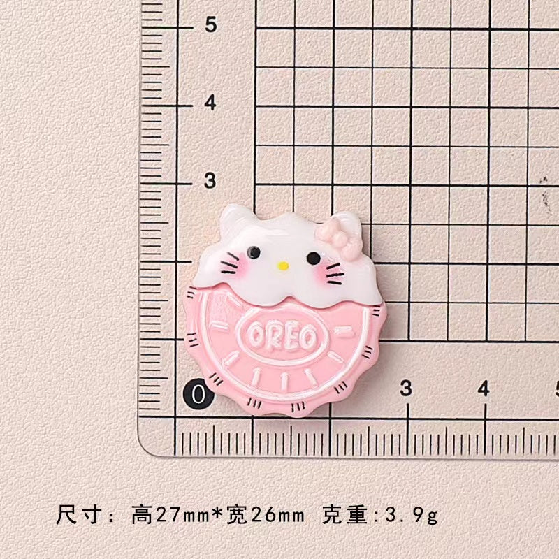 ビスケットSan-ri-oデコパーツ小Diy10PCS