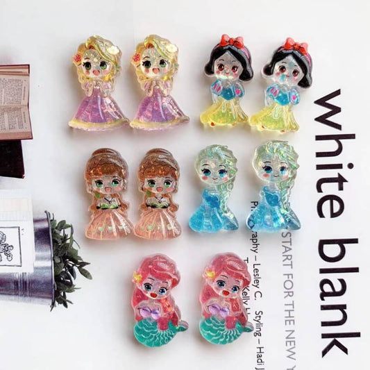 Transparent Princess Deco Parts Small DIY 10PCS