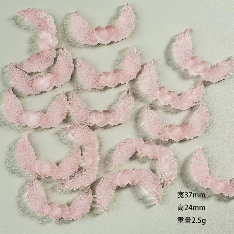 天使の翼デコパーツ小Diy12PCS