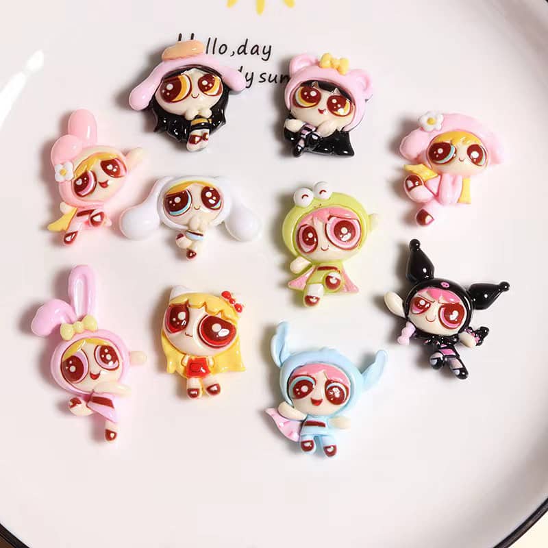 Powerful Girls Deco Parts Small Diy 10PCS Flying Sky Little Police Officer