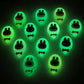 Luminous mirror labubu decoration parts small DIY 20PCS