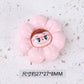 Flower labubu decoration parts small DIY 16PCS