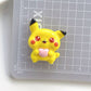 Pikachu Deco Parts Small DIY Skin Card Holder 18PCS