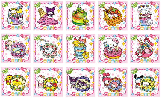 Square 4/8cm san~rio delicious food acrylic