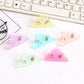 Transparent colored triangular clips for DIY