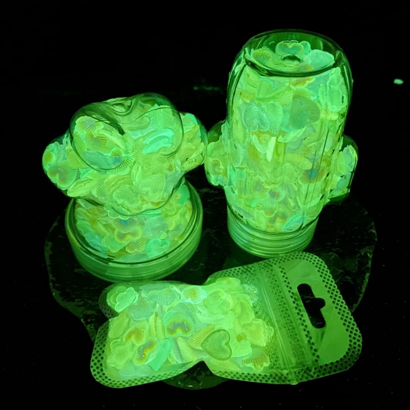 Luminous flowers and heart decorations/Nail parts