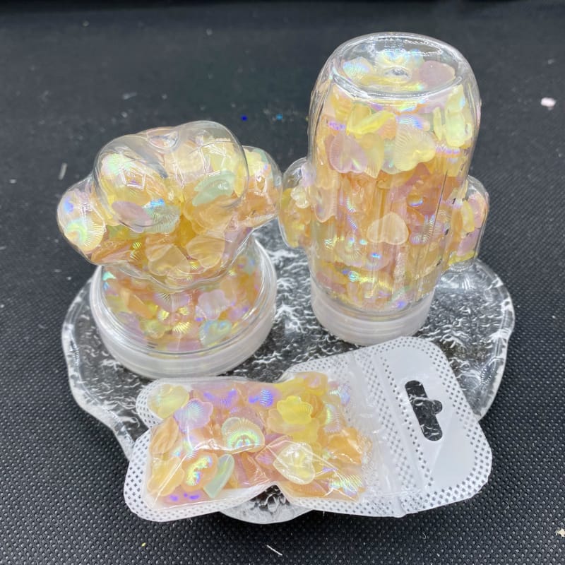 Luminous flowers and heart decorations/Nail parts